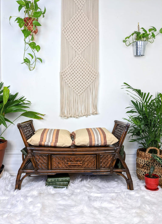 The Rattan Bench