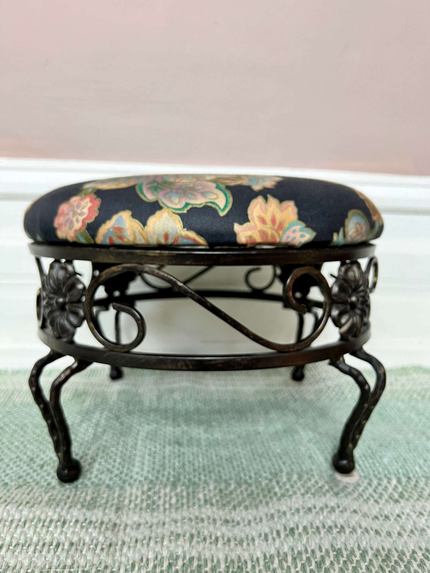 The Black Garden Footstool