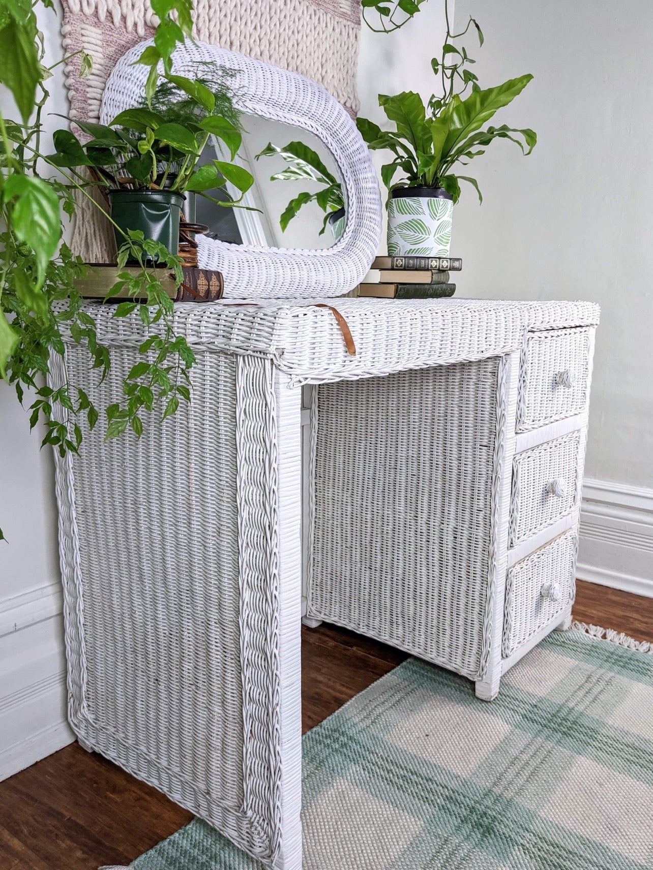 The Whitman Wicker Vanity/Desk
