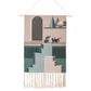 Vintage Abstract Wall Hanger Canvas Cotton Artistic Victoria BC Canada Vancouver Island Unique Home Decor Bohemian