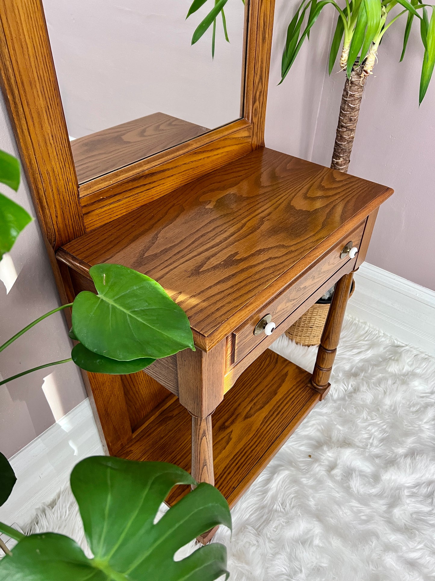 The Atlas Oak Hallway Table