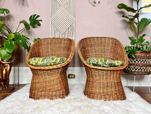 The Zoran Wicker Bucket Chairs