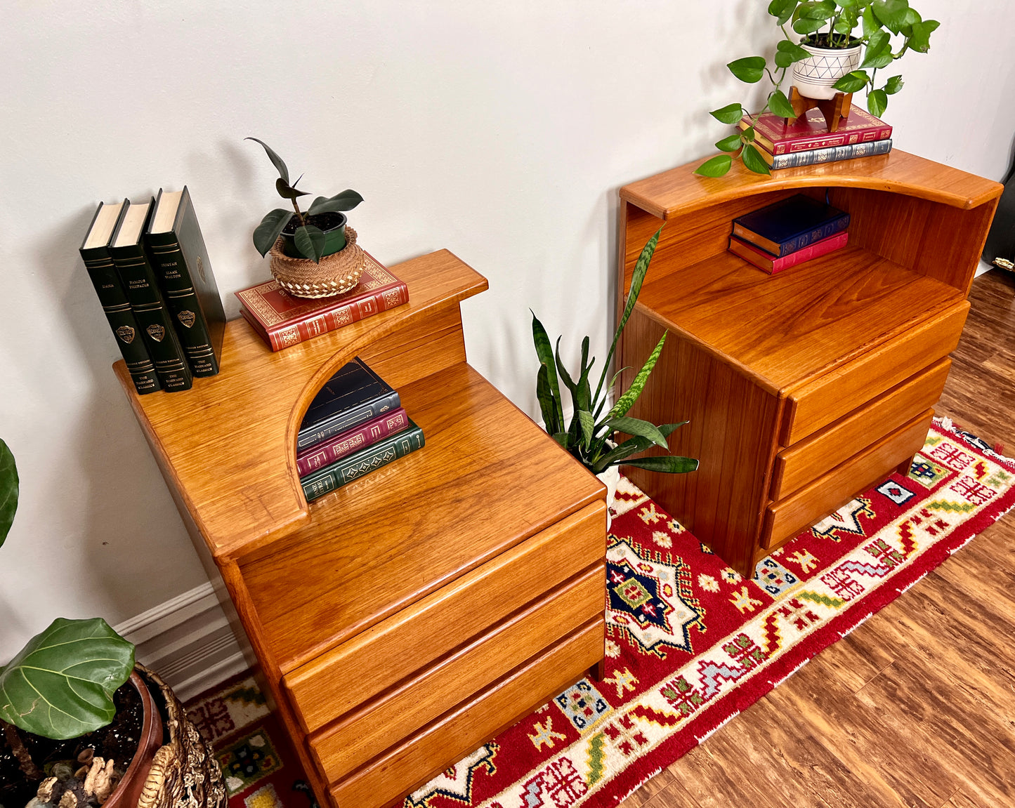 The Mobican Teak Nighstands
