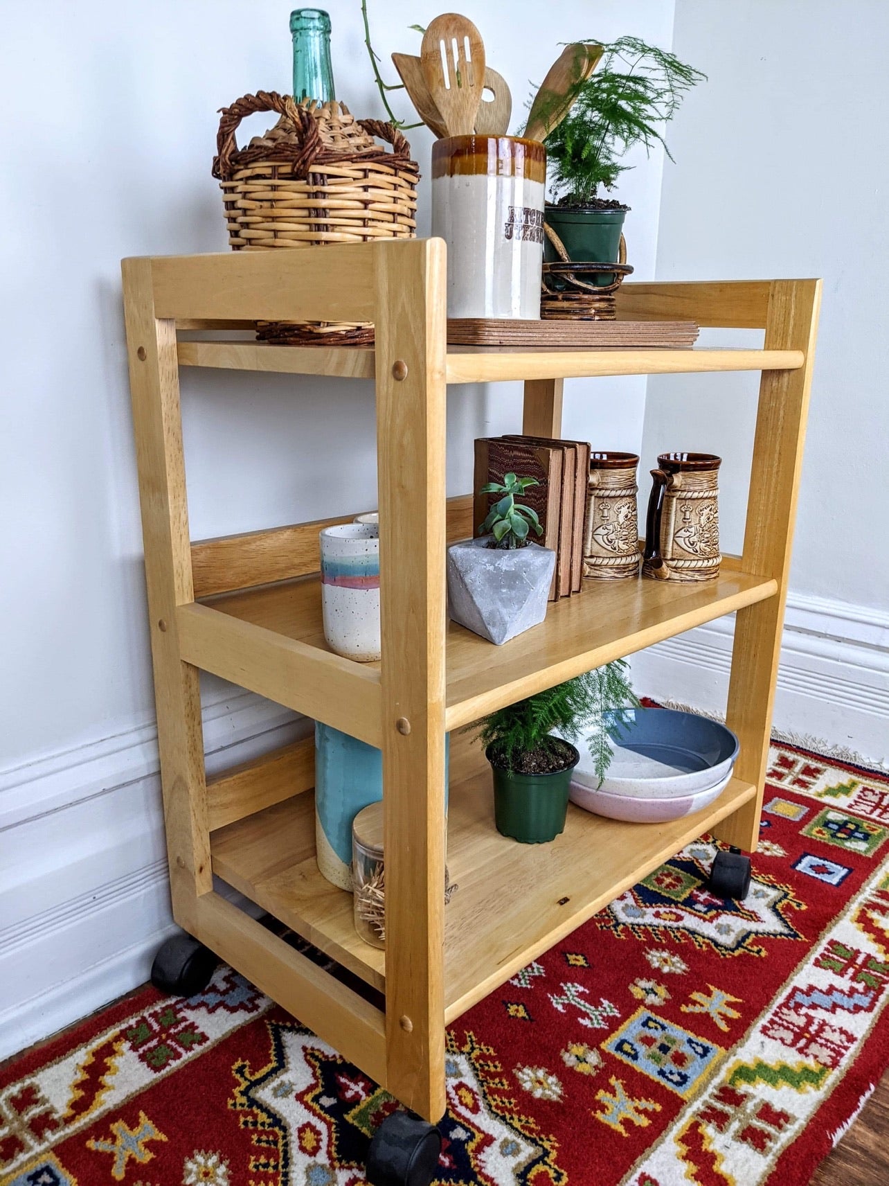 The Chamois Pine Shelf Cart