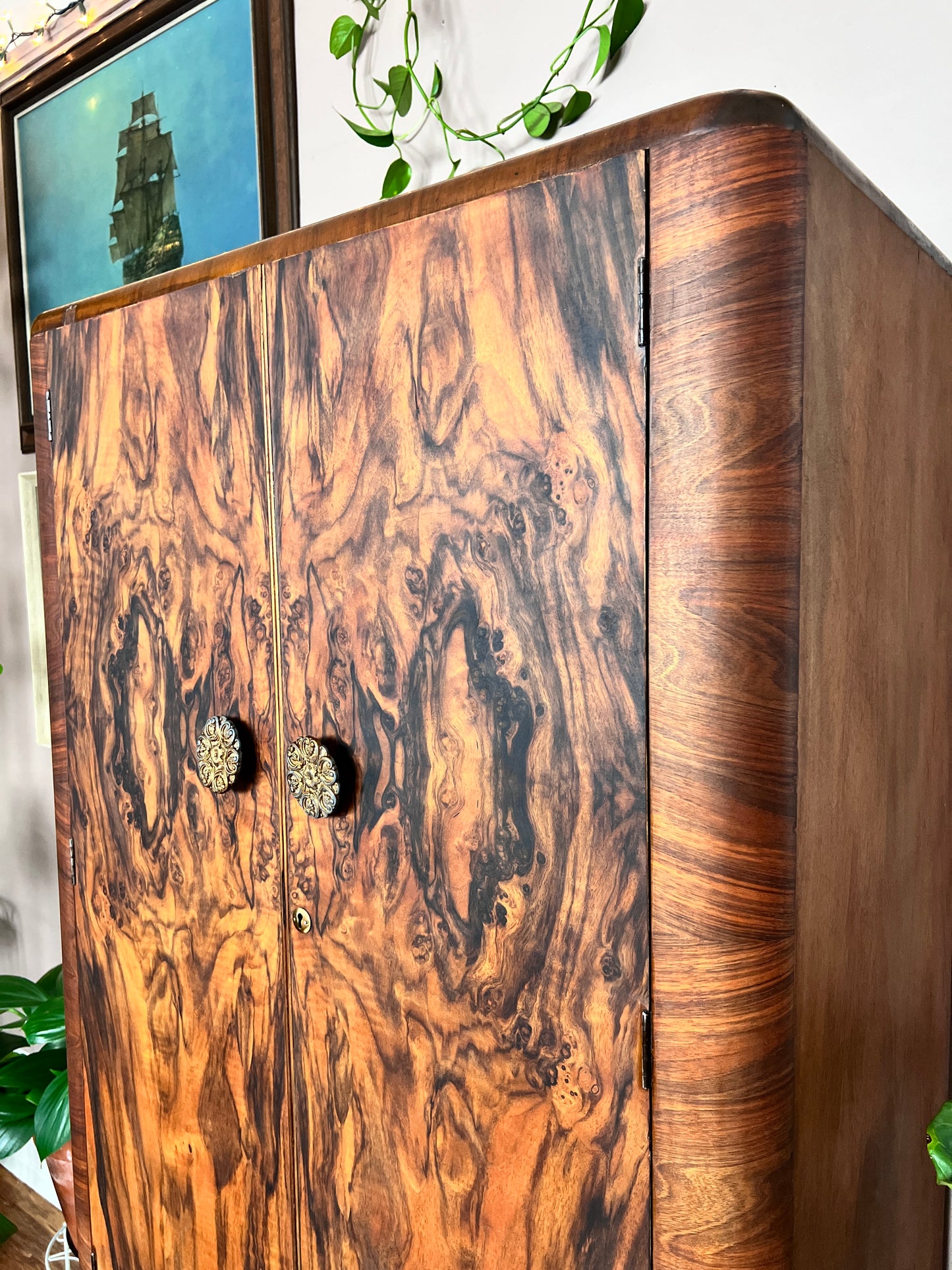 The Burled Walnut Armoire