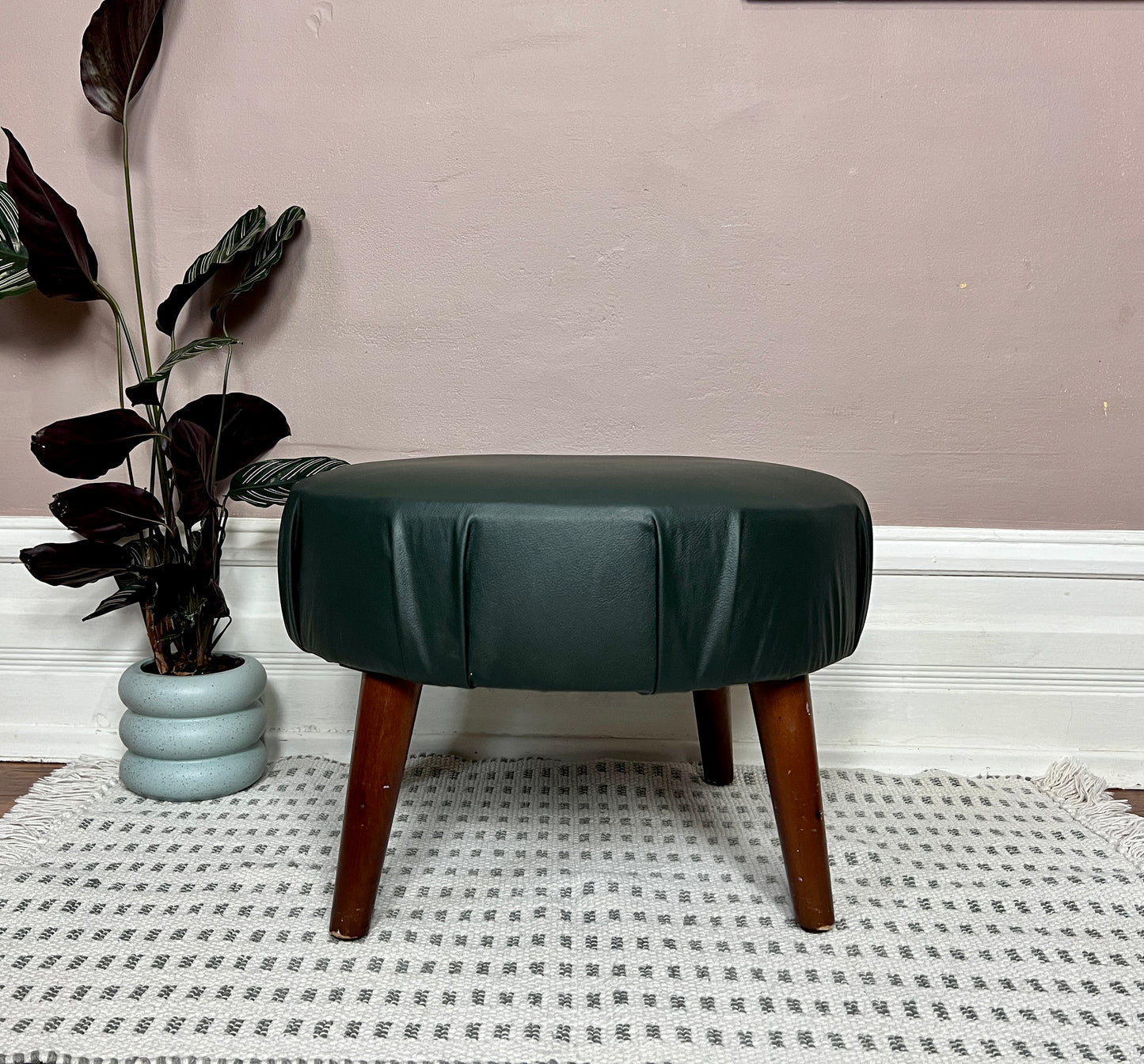 The Mineral Green Ottoman