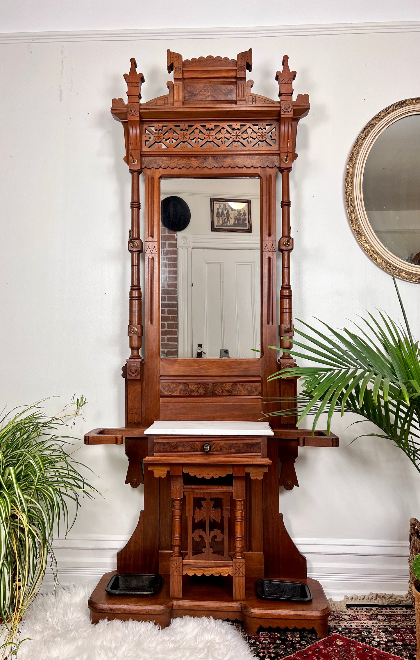 The Eastlake Hall Tree Umbrella Stand