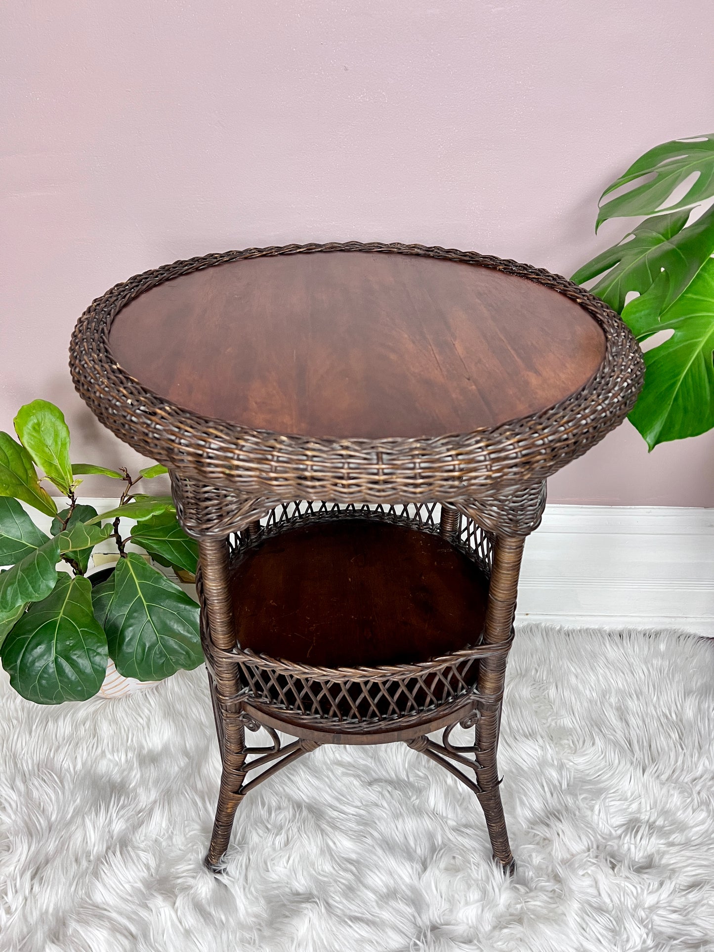The Wimbley Wicker Table