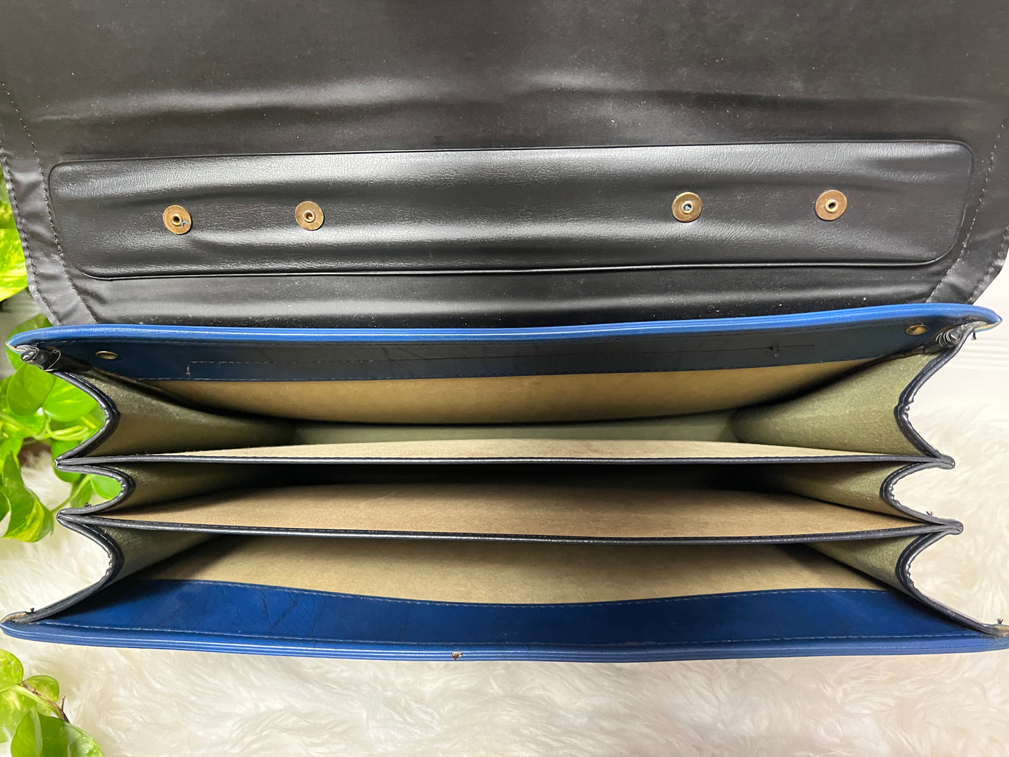 The Blue Leather Attaché