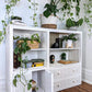 The White Wicker Shelving Unit