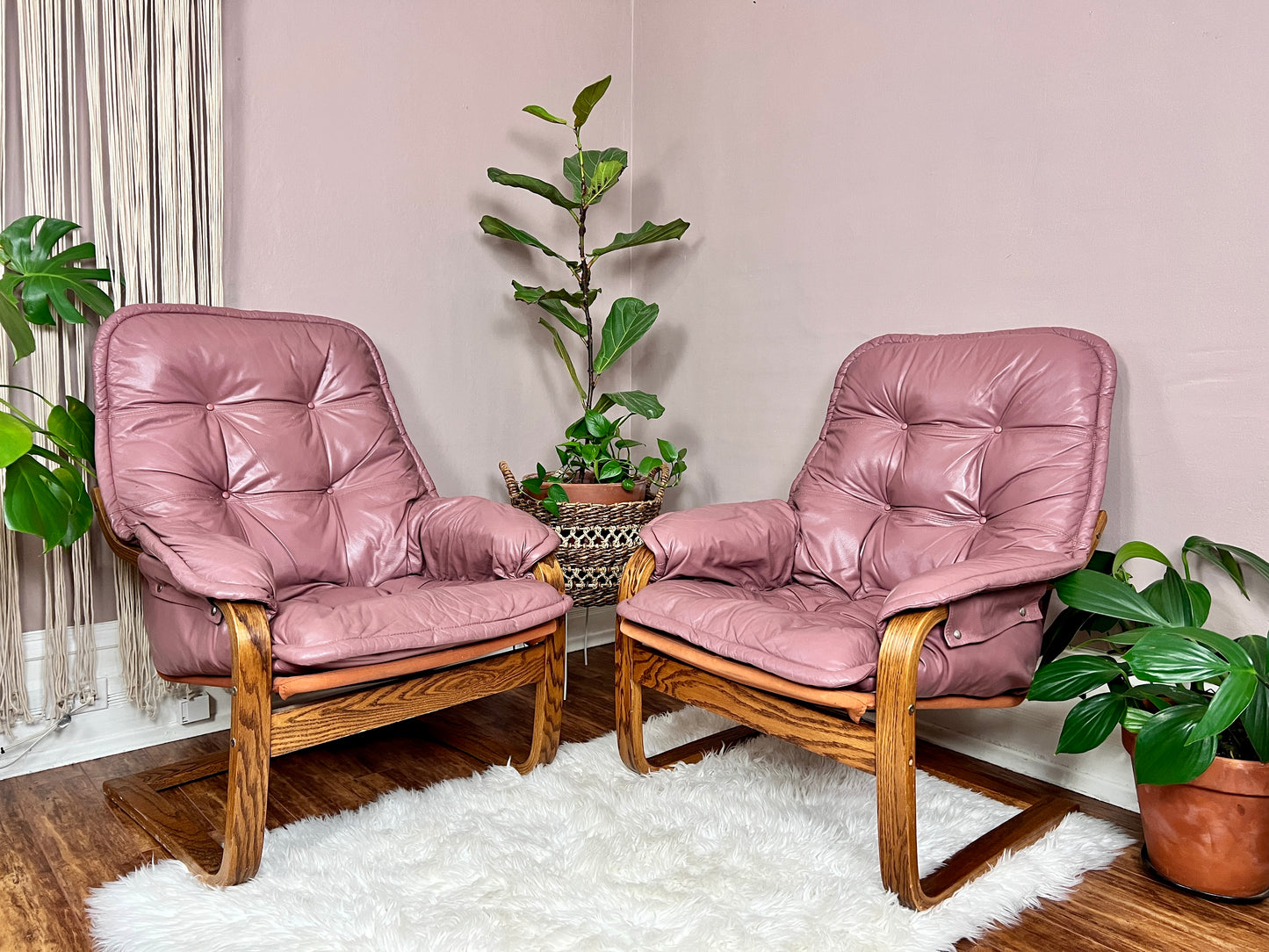 The Dusty Rose Armchairs