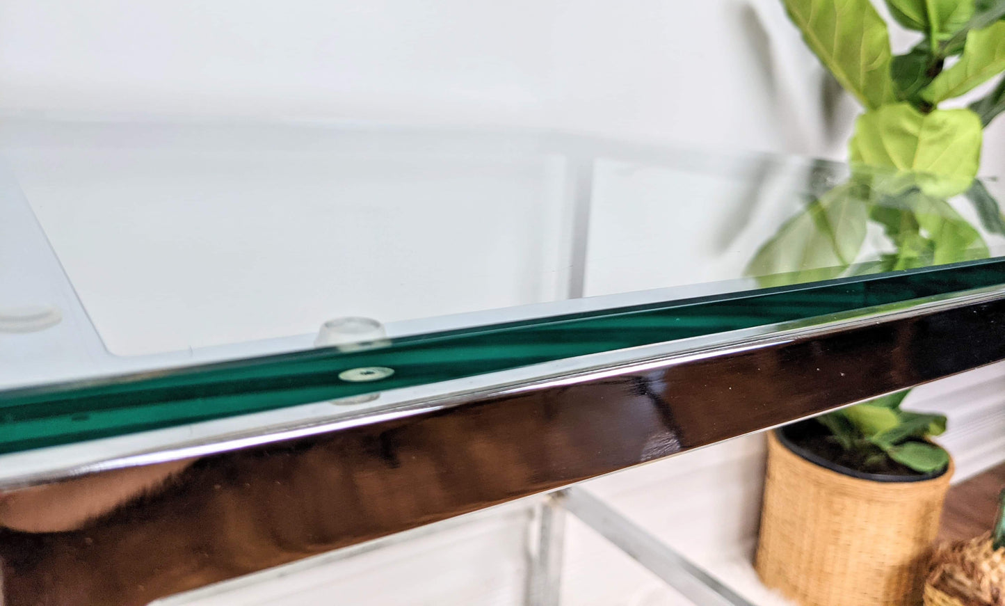 The Chrometastic Glass Table