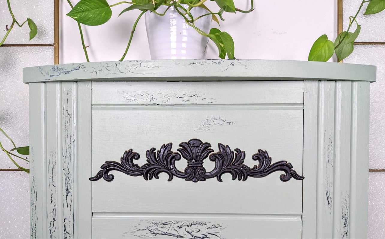 The Sage Green Fireplace