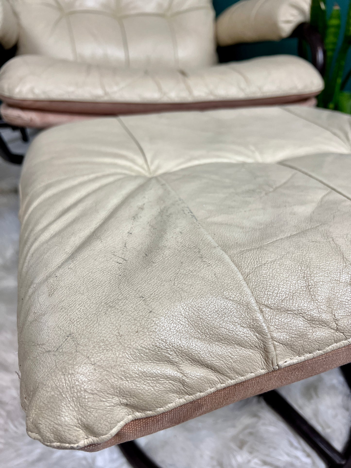 The Beige Leather Chair