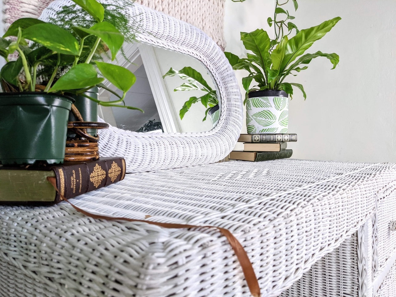 The Whitman Wicker Vanity/Desk