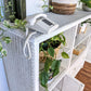 The White Wicker Shelving Unit
