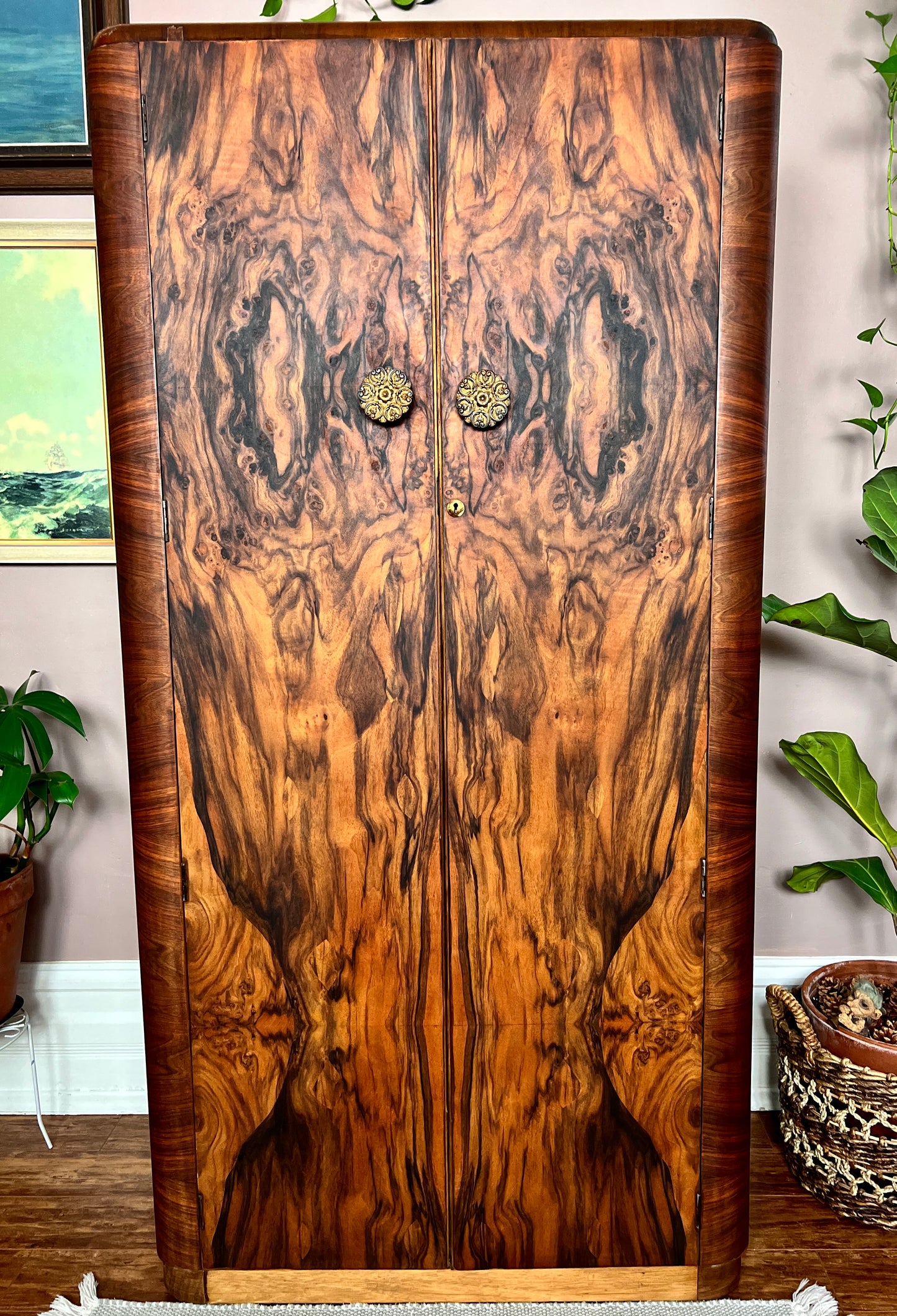 The Burled Walnut Armoire