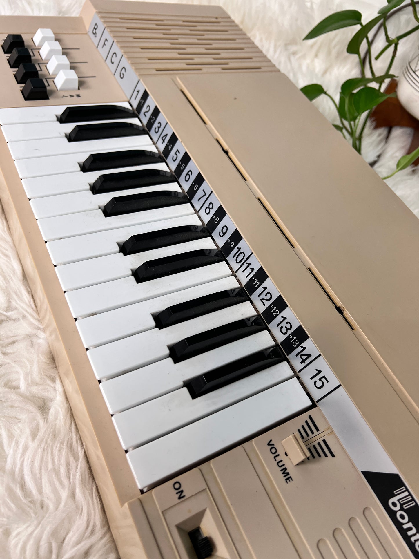 Vintage Beige Bontempi Chord Organ