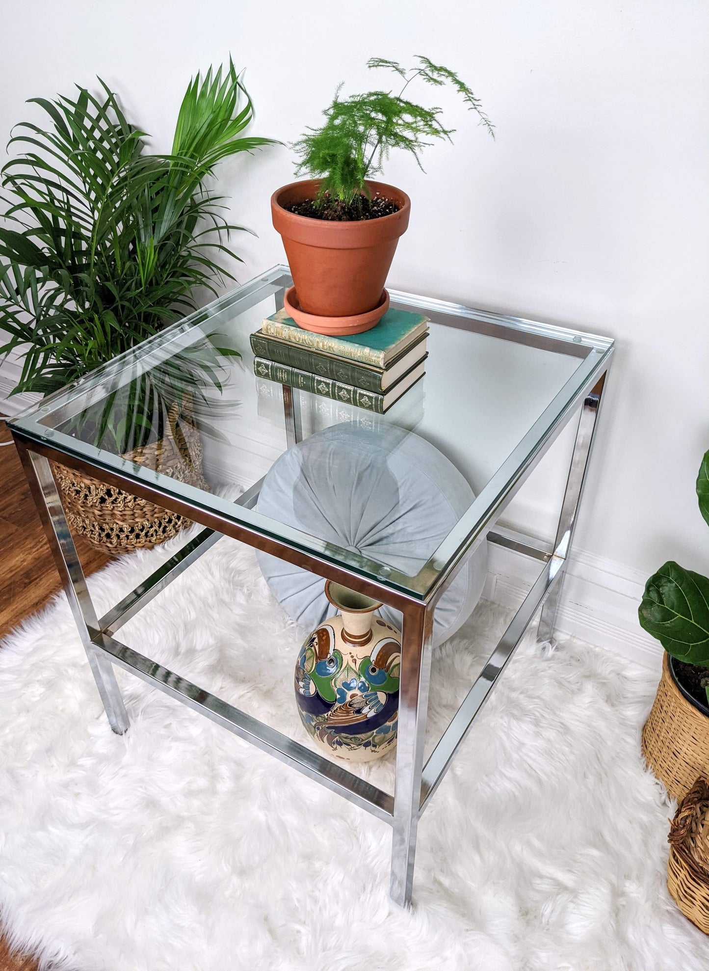 The Chrometastic Glass Table