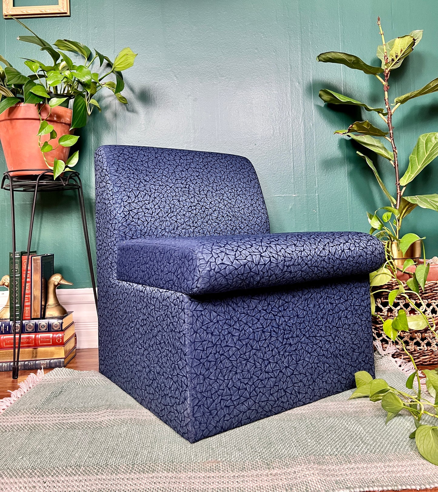 The Geo Blue Chairs