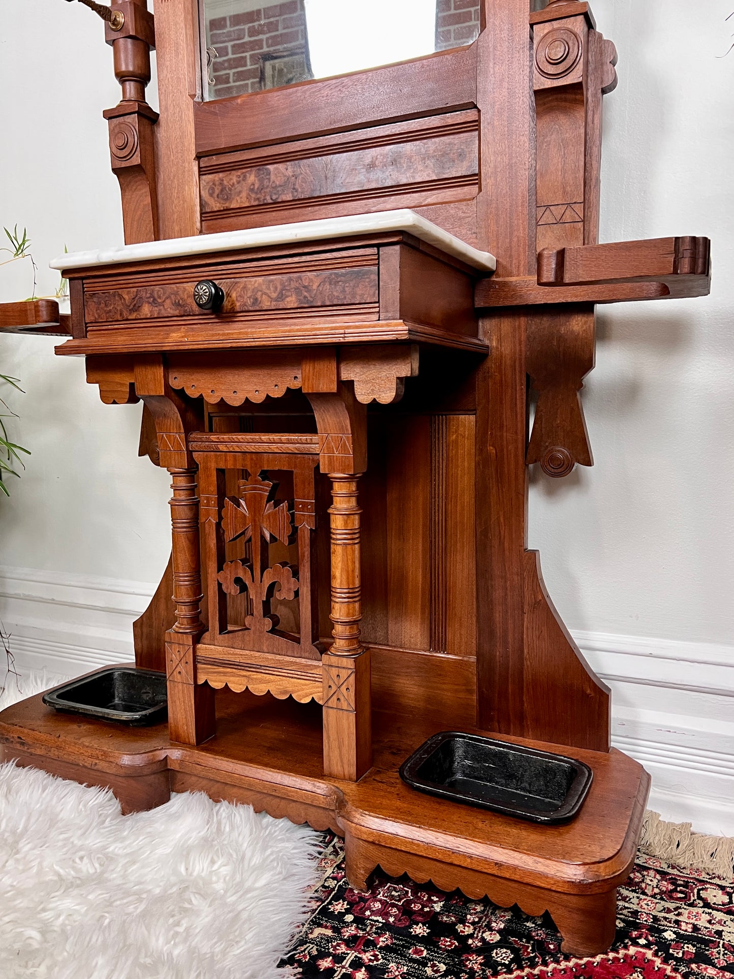 The Eastlake Hall Tree Umbrella Stand