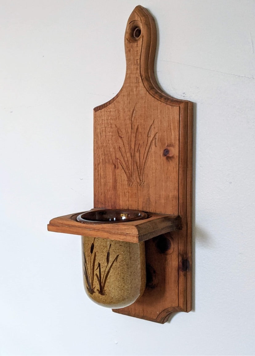 The Cat Tail Salt, Candle or Plant Holder