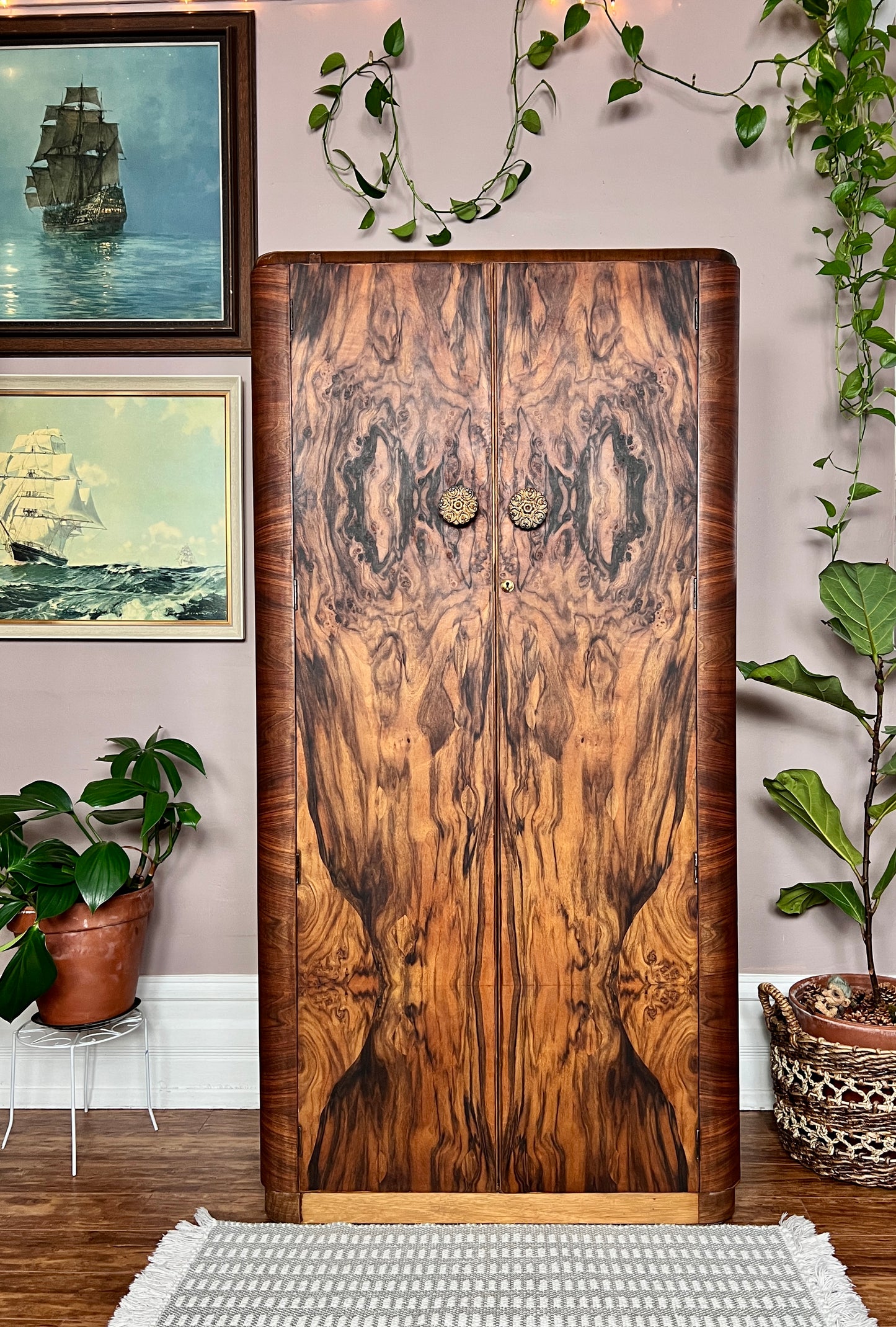 The Burled Walnut Armoire