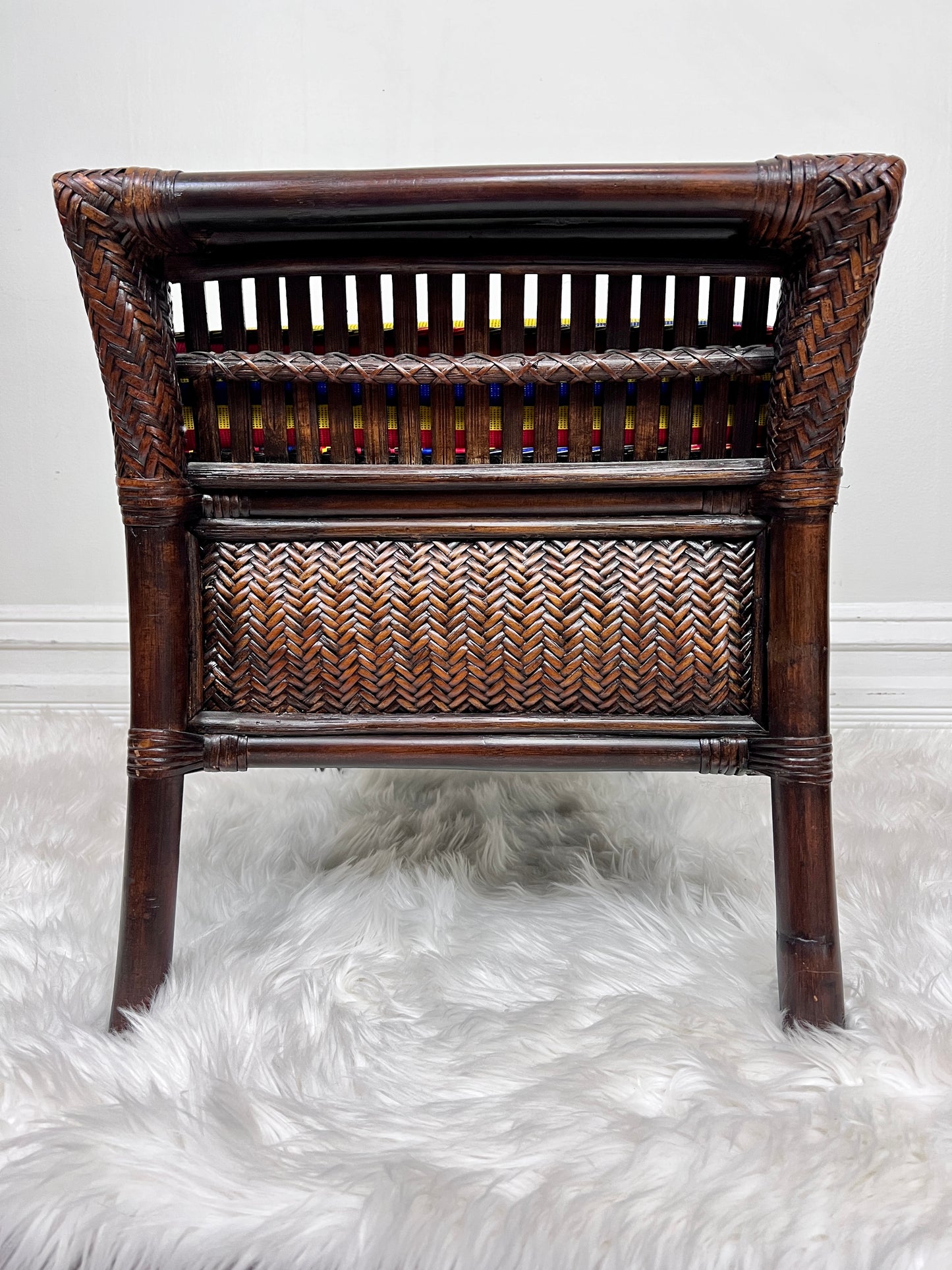 The Fiesta Wicker Bench