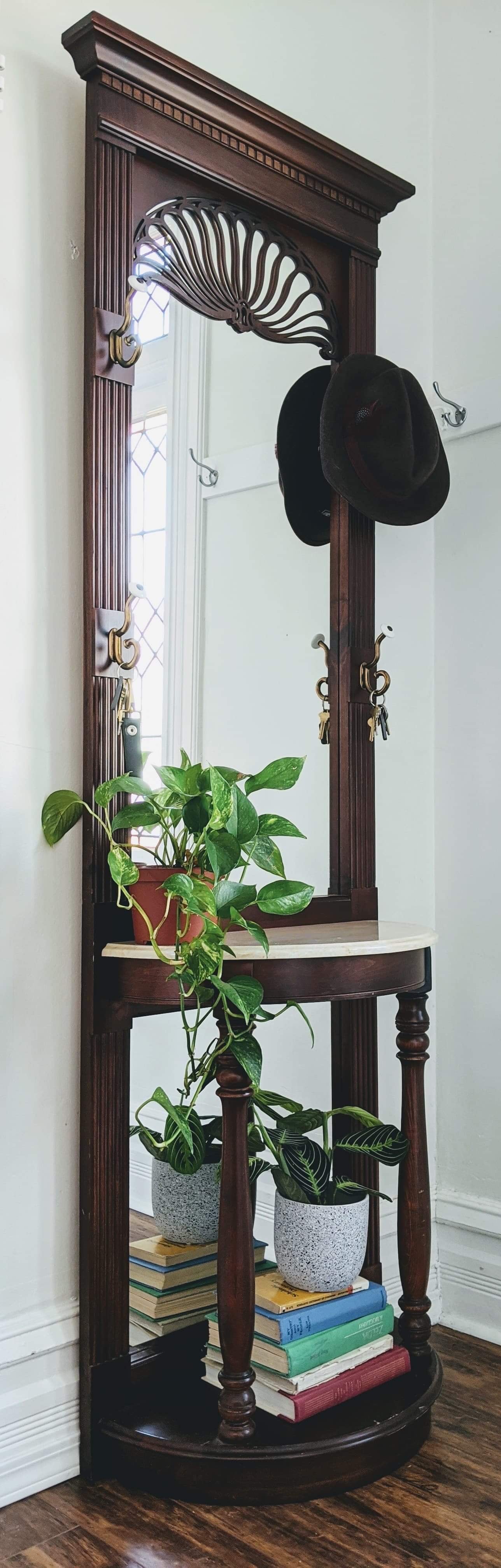The Sunny Side Hallway Table W/ Mirror
