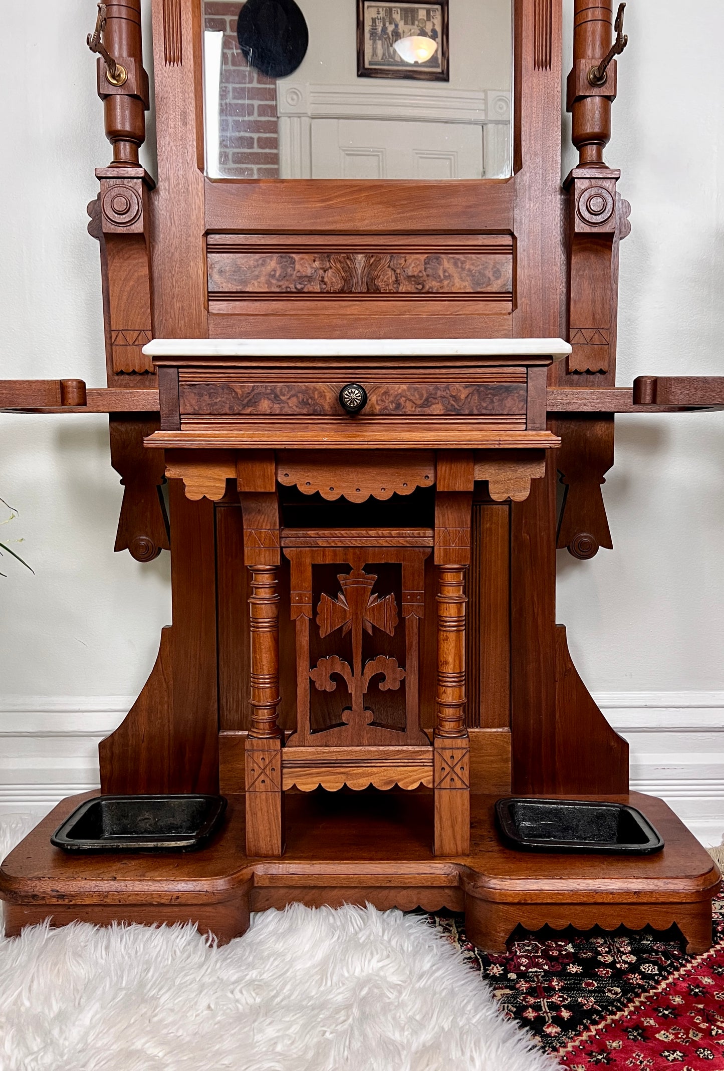 The Eastlake Hall Tree Umbrella Stand