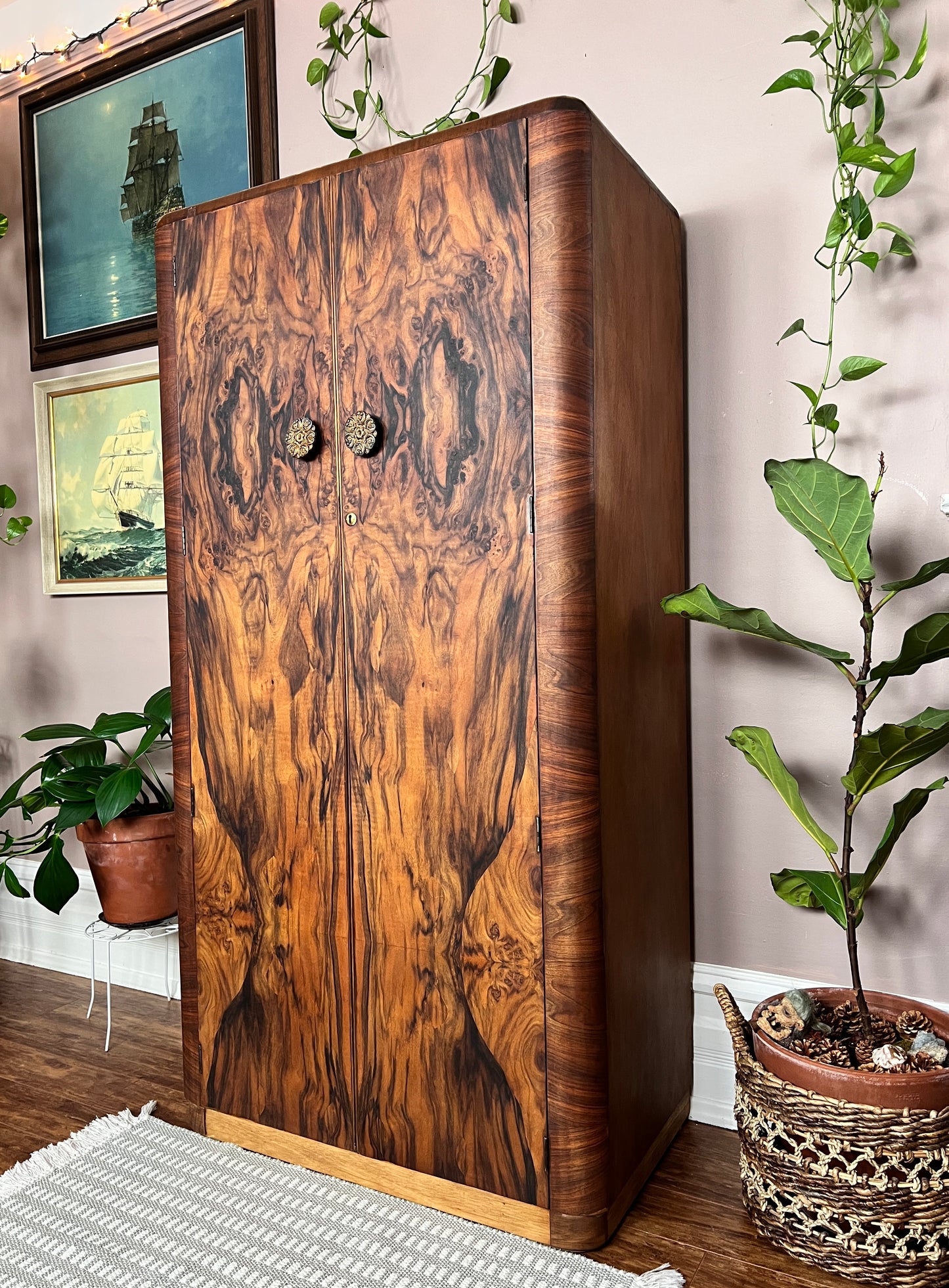 The Burled Walnut Armoire