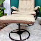 The Beige Leather Chair