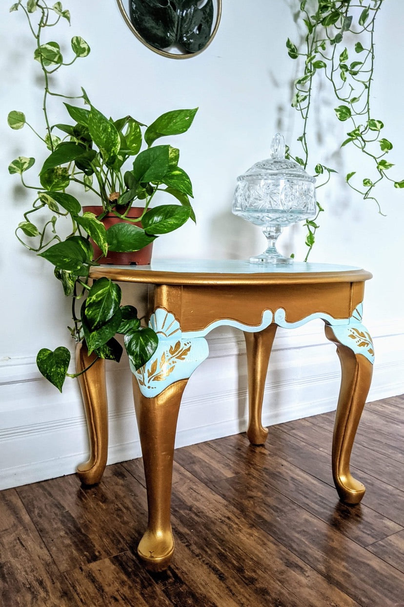The Teal & Gold Table