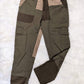 fatigue style pants patch pockets cargo pants army military streetwear corduroy