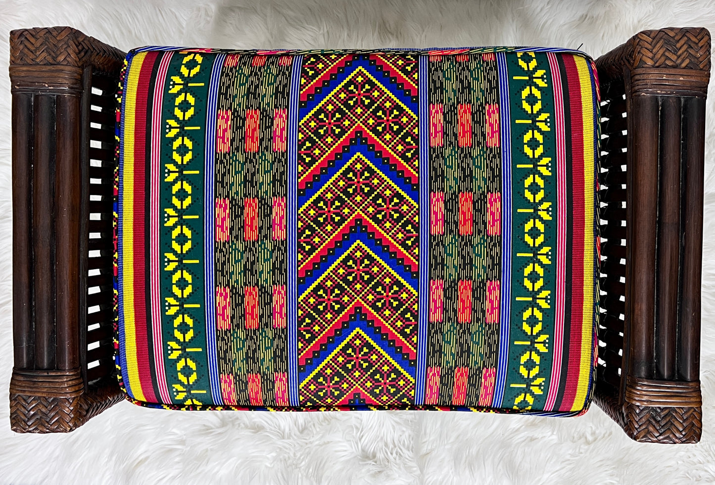 The Fiesta Wicker Bench