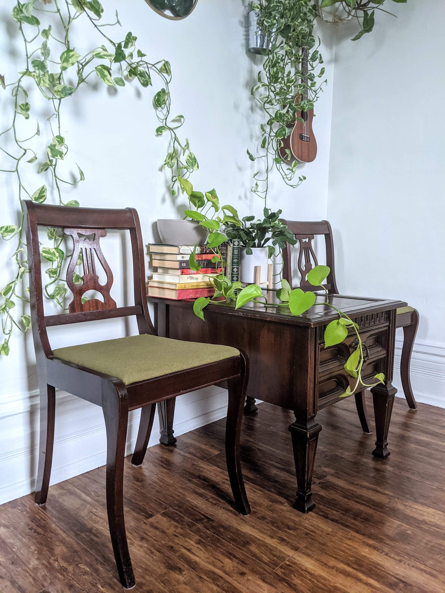 The Green Lyre Back Chairs