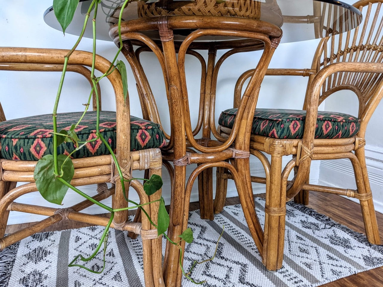 The Three Piece Rattan Set