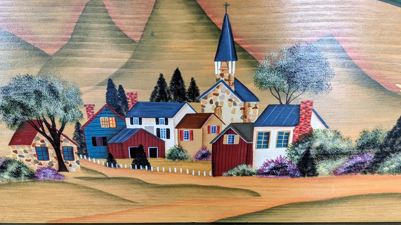 The Happy Town Coat Hanger