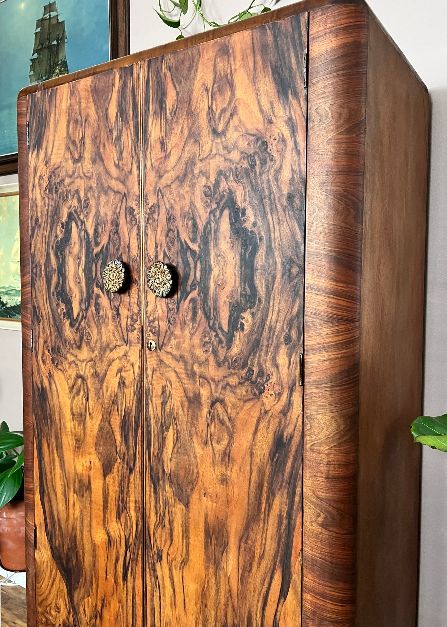The Burled Walnut Armoire
