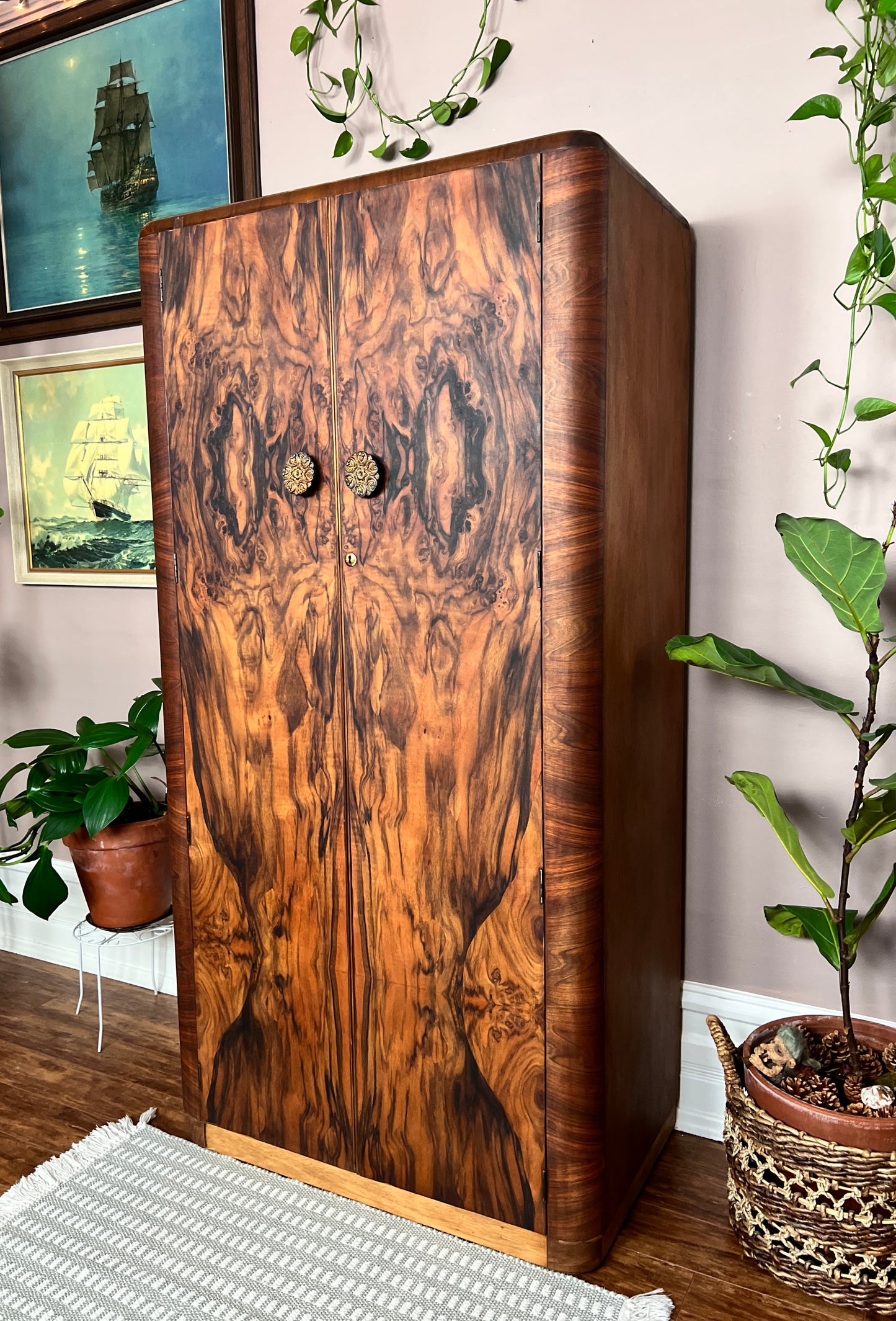 The Burled Walnut Armoire