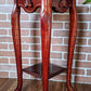 Cherry wood vintage seashell motif plant stand side table victoria bc vintage furniture