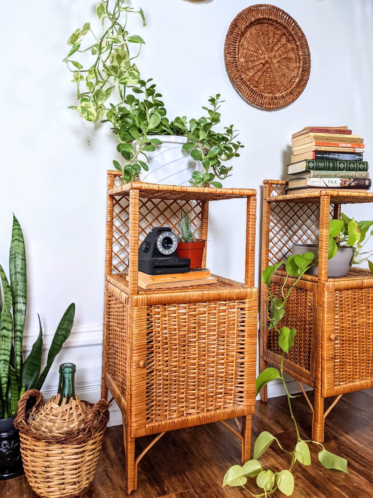 The Franco Wicker Side Tables