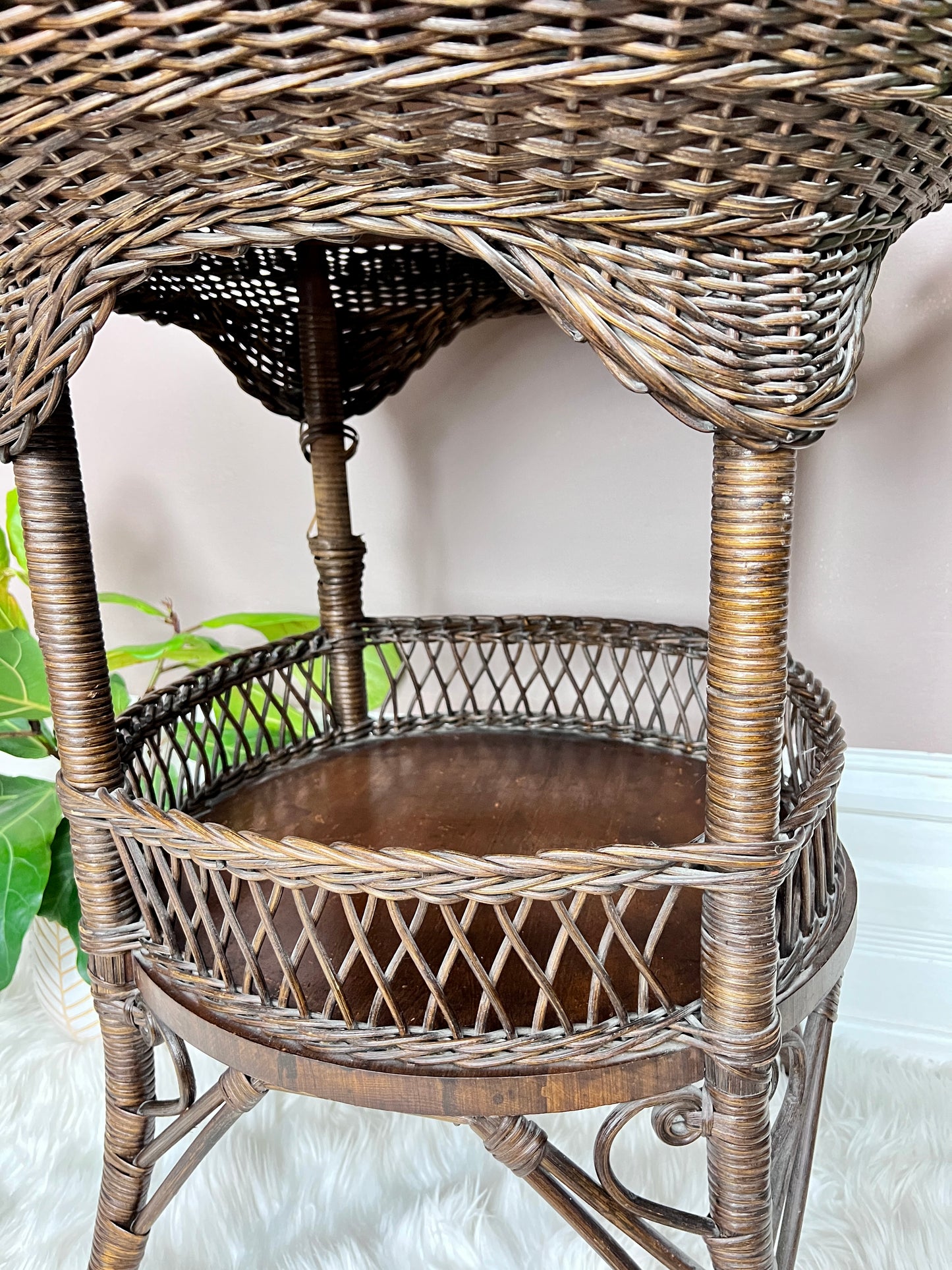 The Wimbley Wicker Table