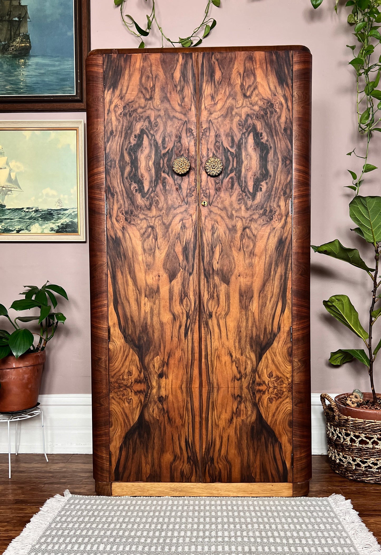 The Burled Walnut Armoire