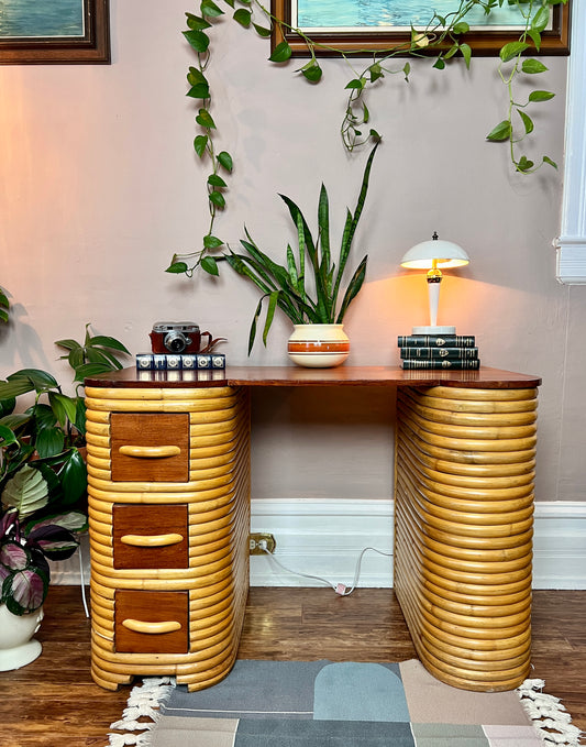 The Zelda Rattan Desk