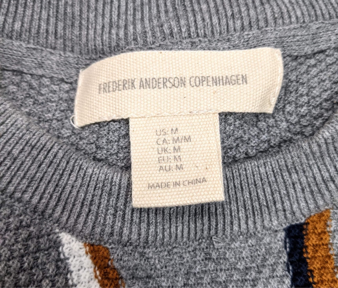 Mens cotton sweater stripes 60s style retro 