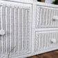 The White Wicker Shelving Unit