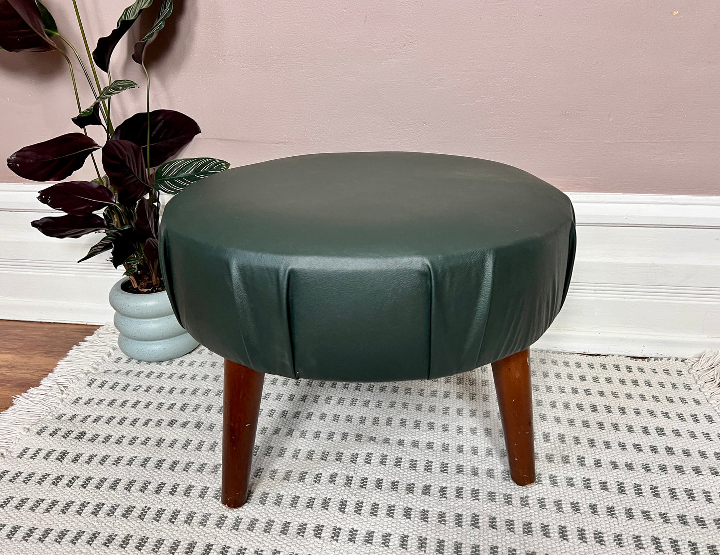The Mineral Green Ottoman