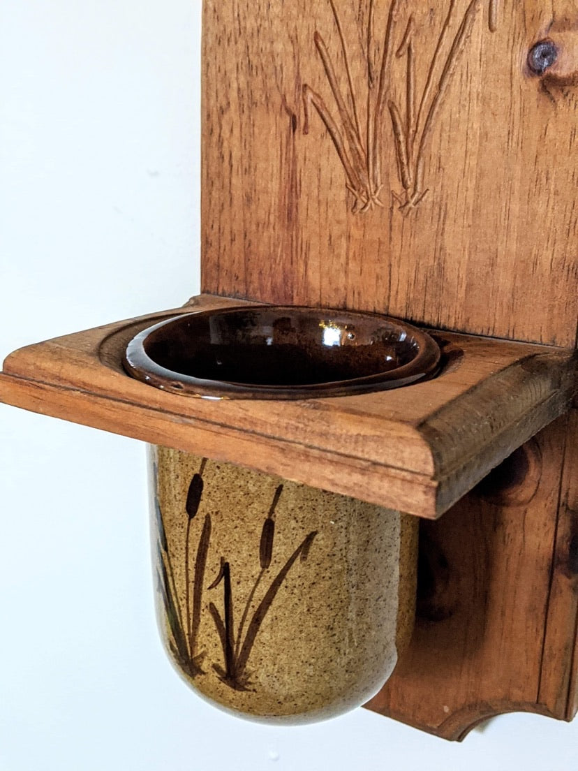 The Cat Tail Salt, Candle or Plant Holder