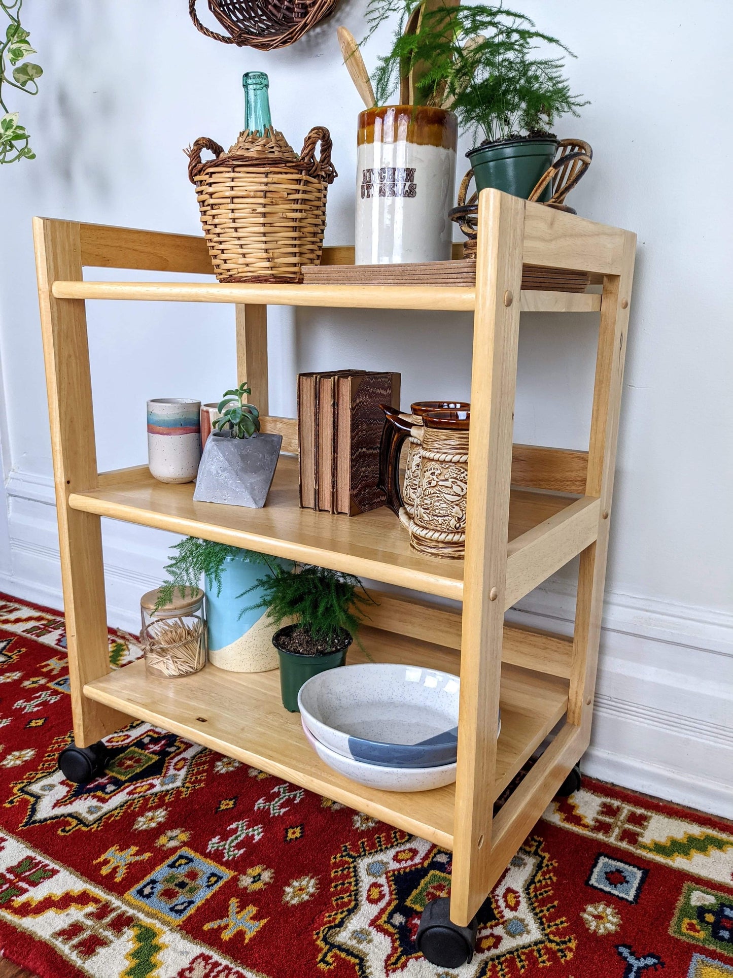 The Chamois Pine Shelf Cart